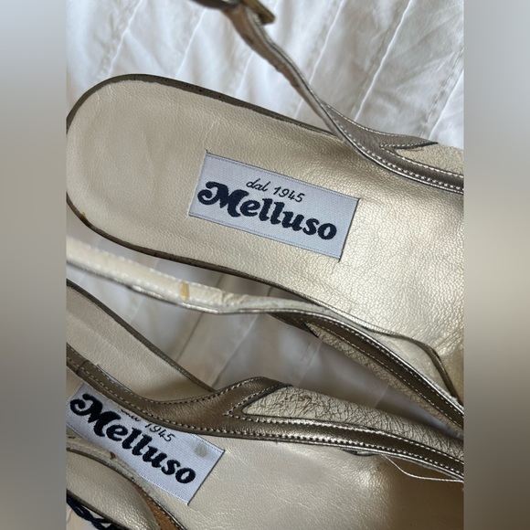 Brand New Italian Swarovski Crystal Slingback Kitten Heels - Picture 5 of 12